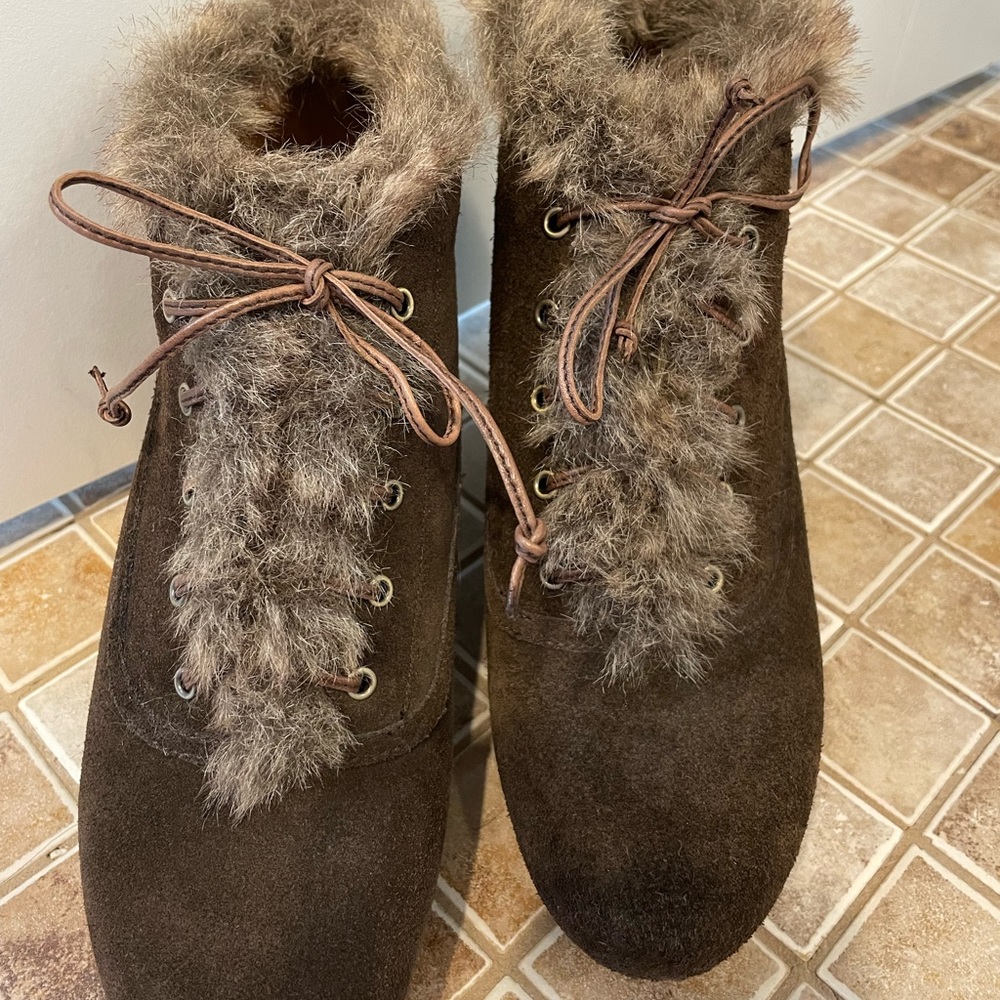 Earthies Wedge Booties